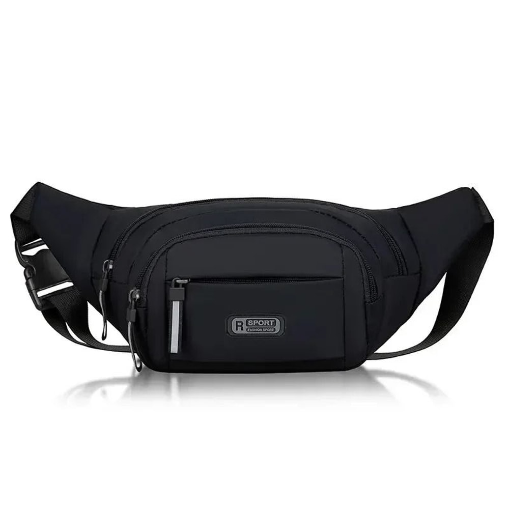 Mens Waterproof Canvas Waist Bag Lightweight AntiTheft Running And Travel Fanny Pack 9