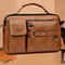 Mens Retro Messenger Bag Waterproof Laptop Briefcase For Work And Travel 0