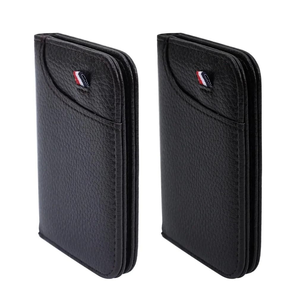 Portable Super Slim PU Leather Wallet Mini Credit Card Holder For Men 5
