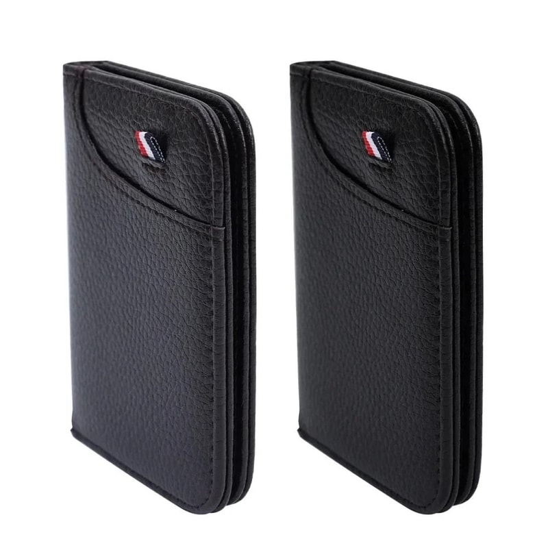 Portable Super Slim PU Leather Wallet Mini Credit Card Holder For Men 5