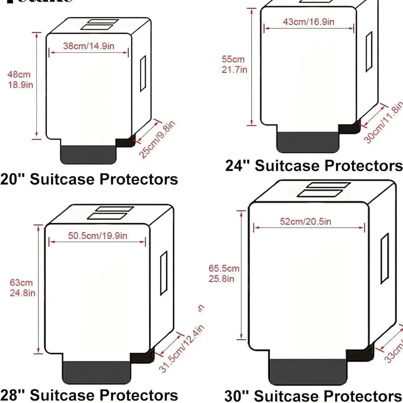 Transparent PVC Luggage Cover Protective Waterproof Suitcase Cover For Travel 5