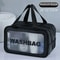 Dry Wet Separation Transparent Makeup Bag Portable PU Travel Cosmetic Organizer 4