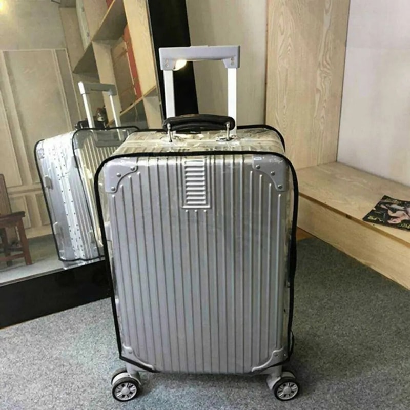 Transparent Travel Luggage Cover Waterproof Dustproof PVC Suitcase Protector 3