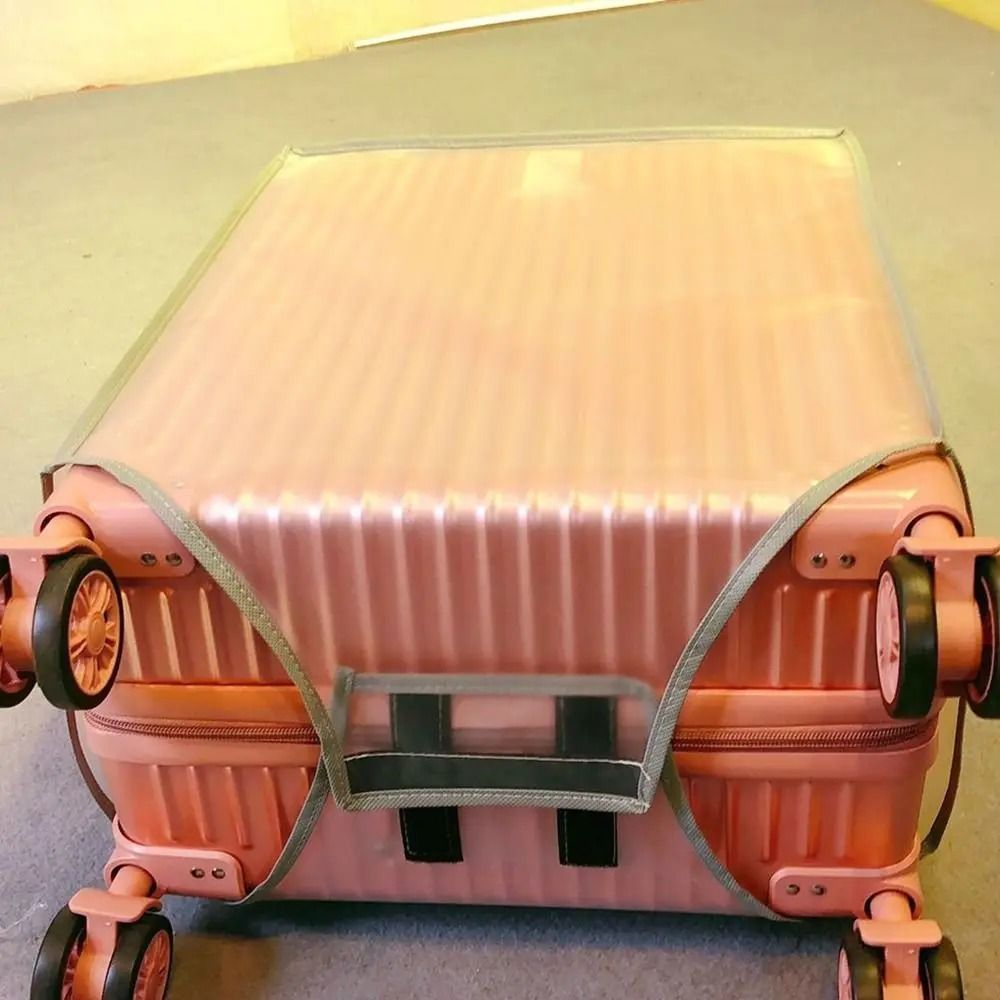 Transparent Travel Luggage Cover Waterproof Dustproof PVC Suitcase Protector 4