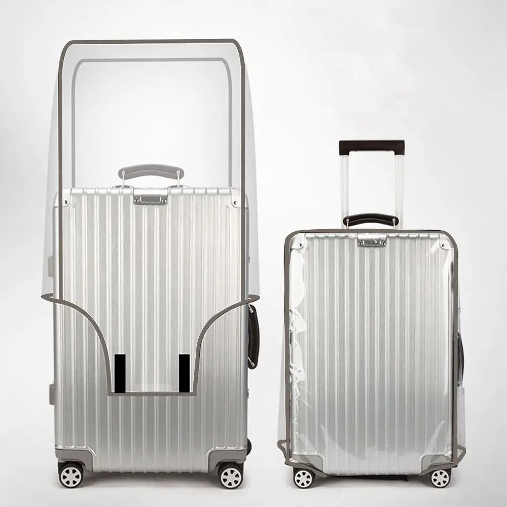 Transparent Travel Luggage Cover Waterproof Dustproof PVC Suitcase Protector 10