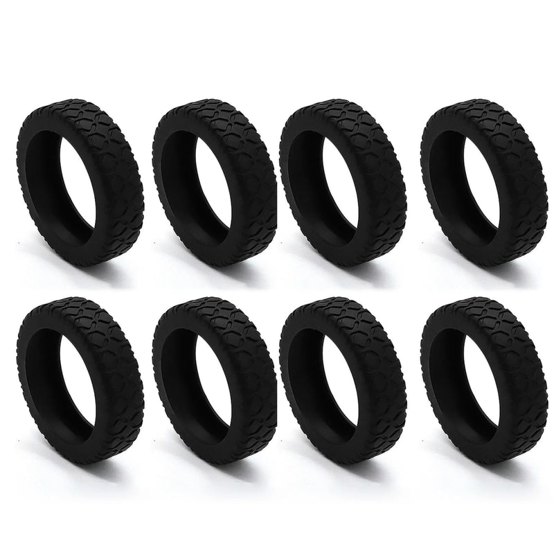 Silicone Luggage Wheel Covers Noise Reducing And Protective Travel Wheel Guards 4