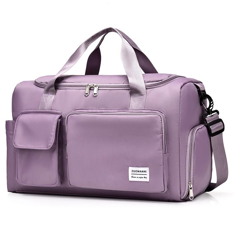 Large Capacity Carry On Travel Duffel Bag With Shoe Compartment Waterproof Weekender Bag For Women 7