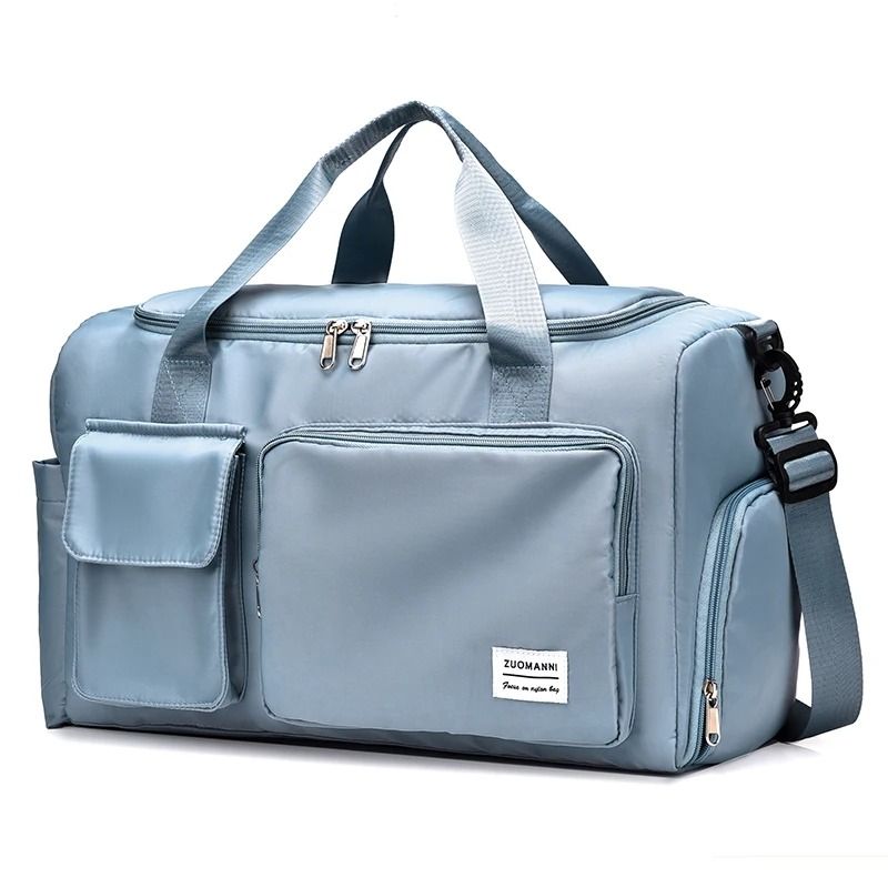 Large Capacity Carry On Travel Duffel Bag With Shoe Compartment Waterproof Weekender Bag For Women 9