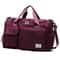 Large Capacity Carry On Travel Duffel Bag With Shoe Compartment Waterproof Weekender Bag For Women 17