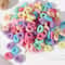 100Piece Colorful Elastic Hair Bands Set For Kids Soft Ponytail Holders And Small Scrunchies 8