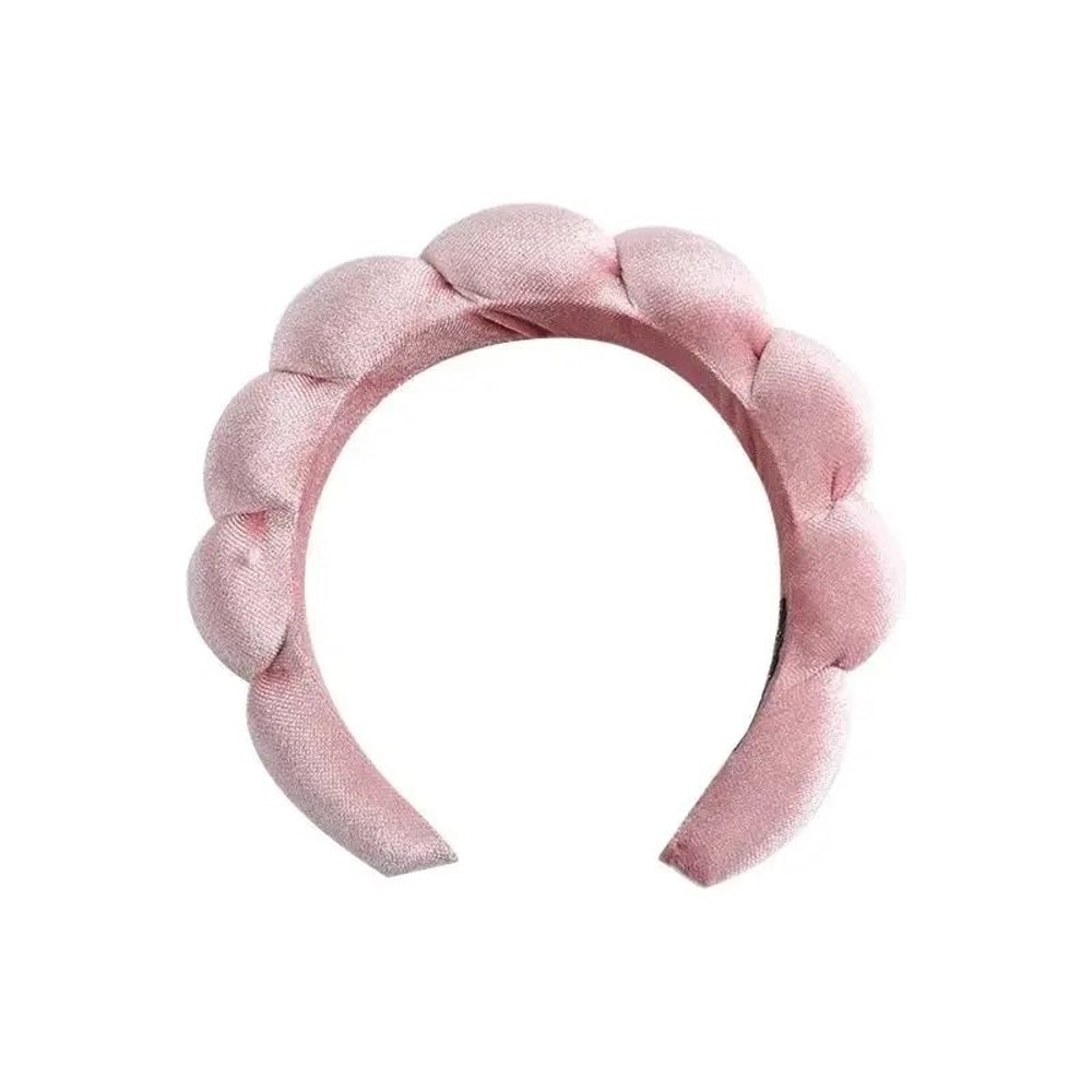 Velvet High Top Braided Hair Band Soft Padded Headband For Women 6