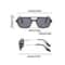 Trendy Square Grey Sunglasses For Women UV Protection Fashion Shades 5