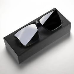 men simple black square sunglasses – classic uv protection shades for travel and driving