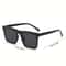 Men Simple Black Square Sunglasses Classic UV Protection Shades For Travel And Driving 3