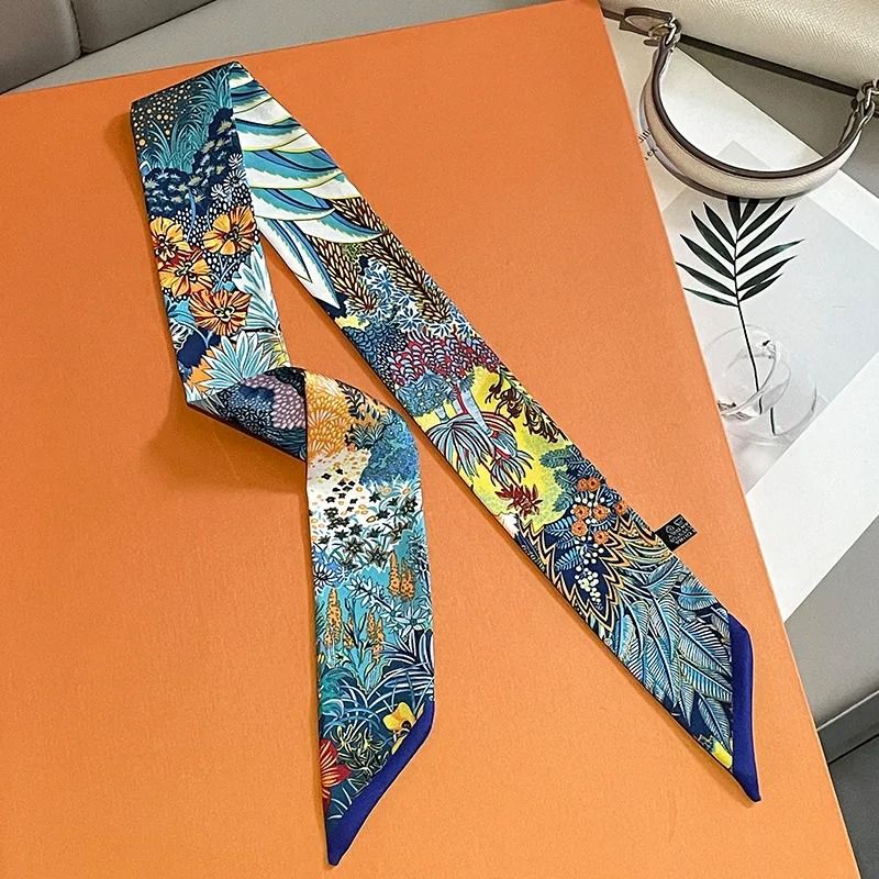 Long Scarf Ribbon Headband For Women Versatile Neckerchief And Bag Handle Accessory 3