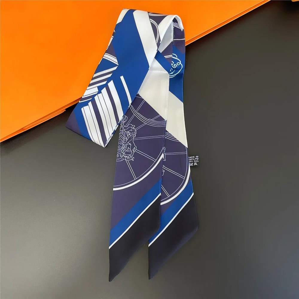 Long Scarf Ribbon Headband For Women Versatile Neckerchief And Bag Handle Accessory 14