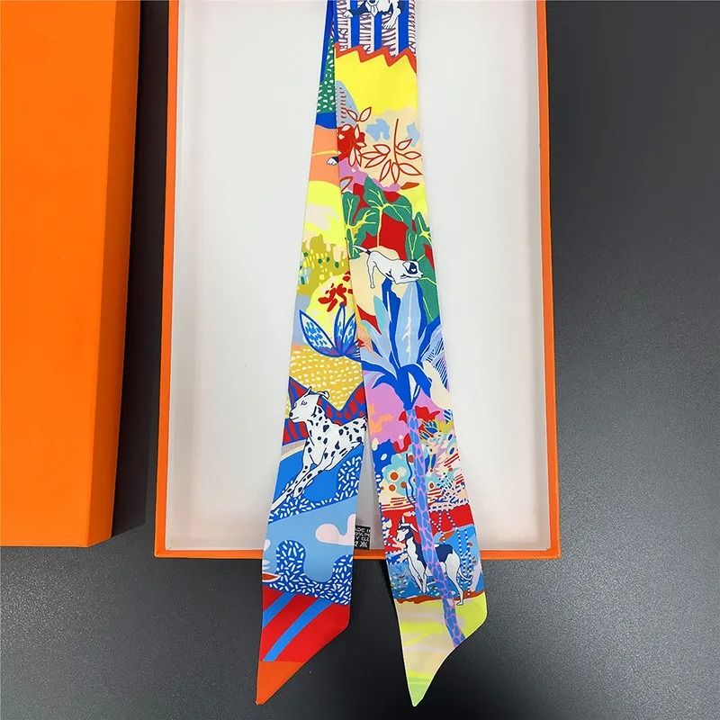 Long Scarf Ribbon Headband For Women Versatile Neckerchief And Bag Handle Accessory 5
