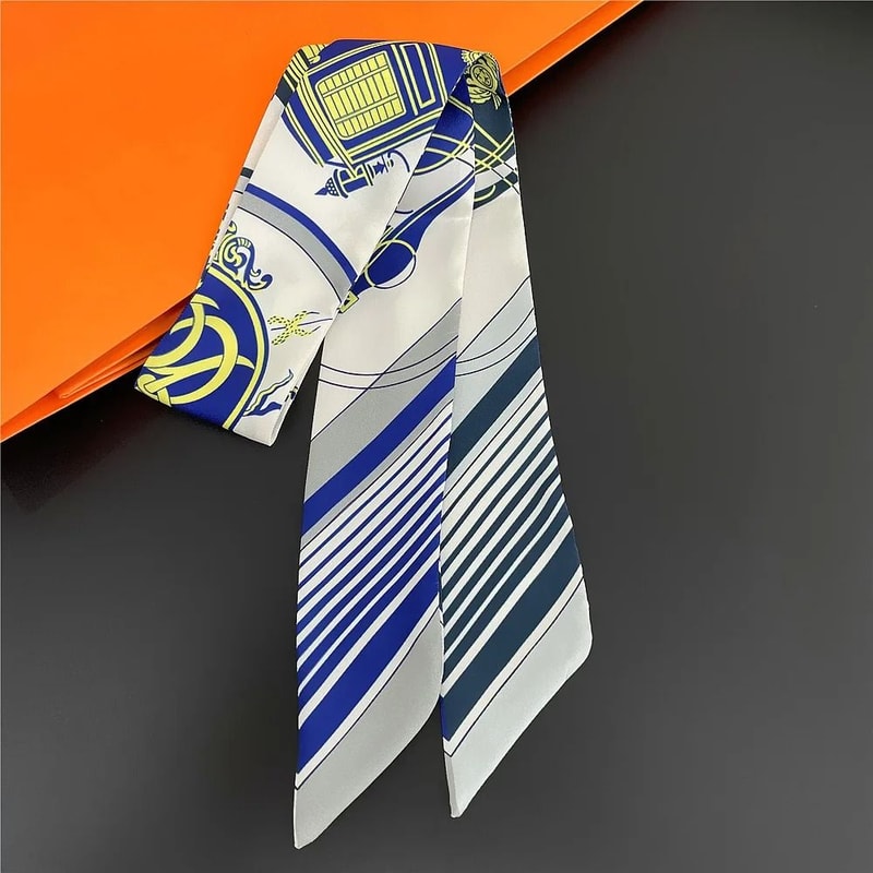 Long Scarf Ribbon Headband For Women Versatile Neckerchief And Bag Handle Accessory 8