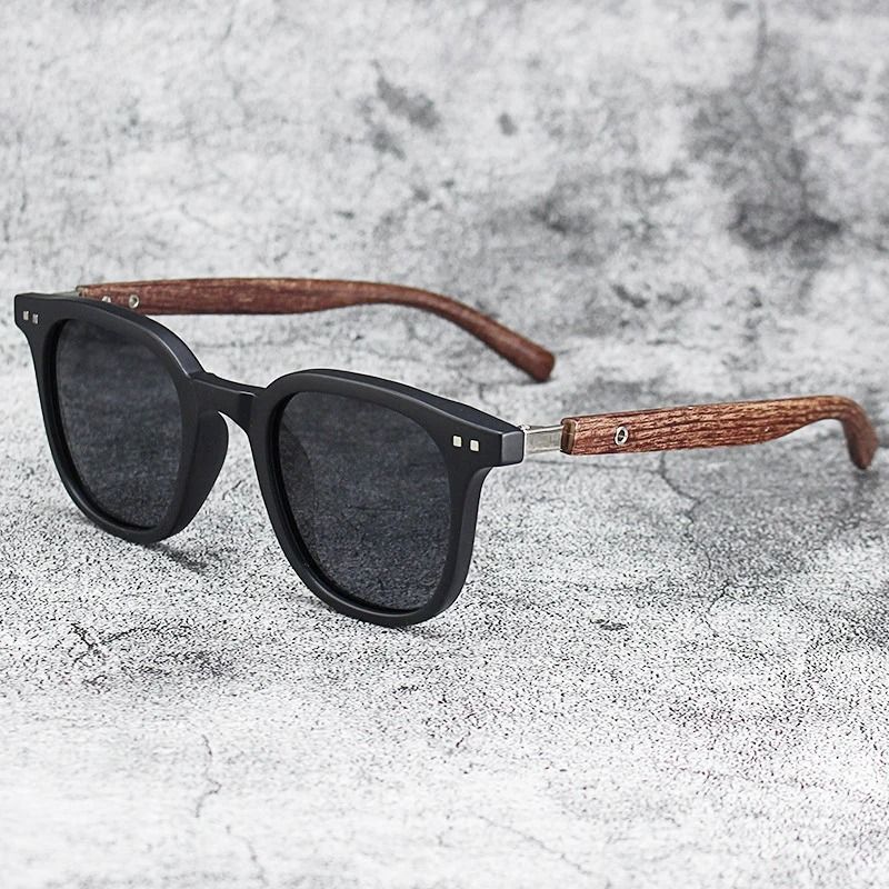 Vintage Wooden Frame Sunglasses Classic UV Protection Eyewear For Men And Women 1