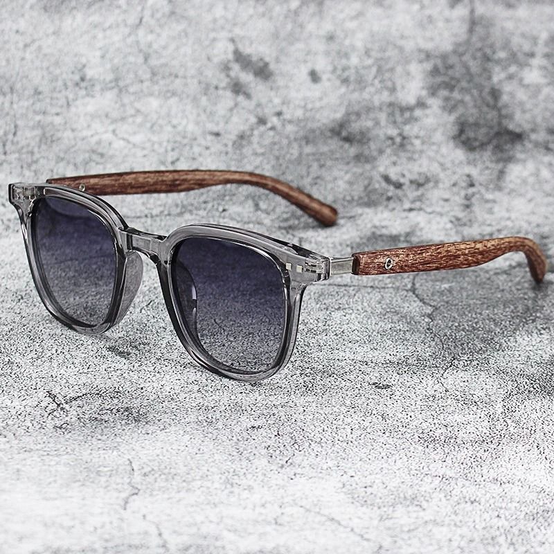 Vintage Wooden Frame Sunglasses Classic UV Protection Eyewear For Men And Women 2