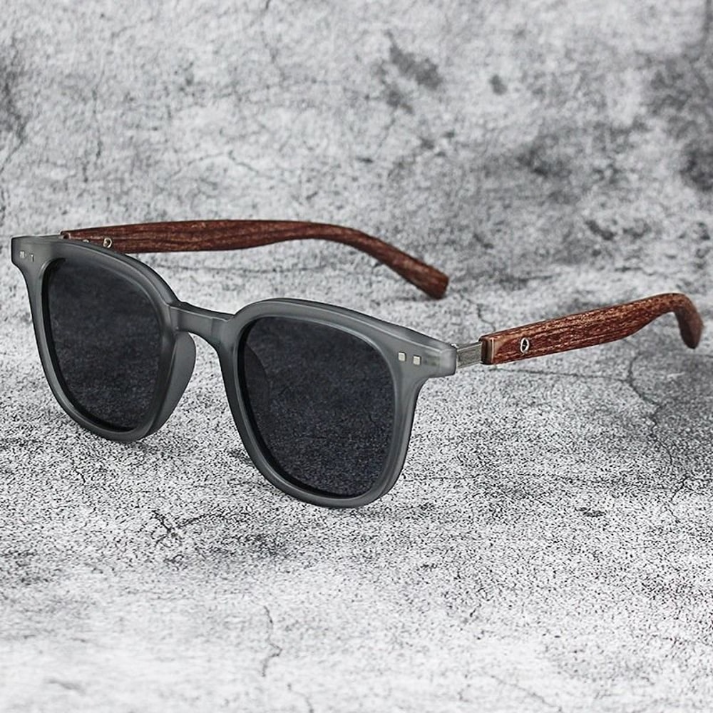 Vintage Wooden Frame Sunglasses Classic UV Protection Eyewear For Men And Women 4