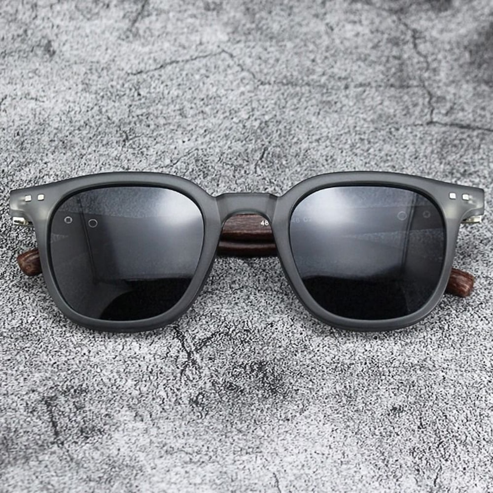Vintage Wooden Frame Sunglasses Classic UV Protection Eyewear For Men And Women 5