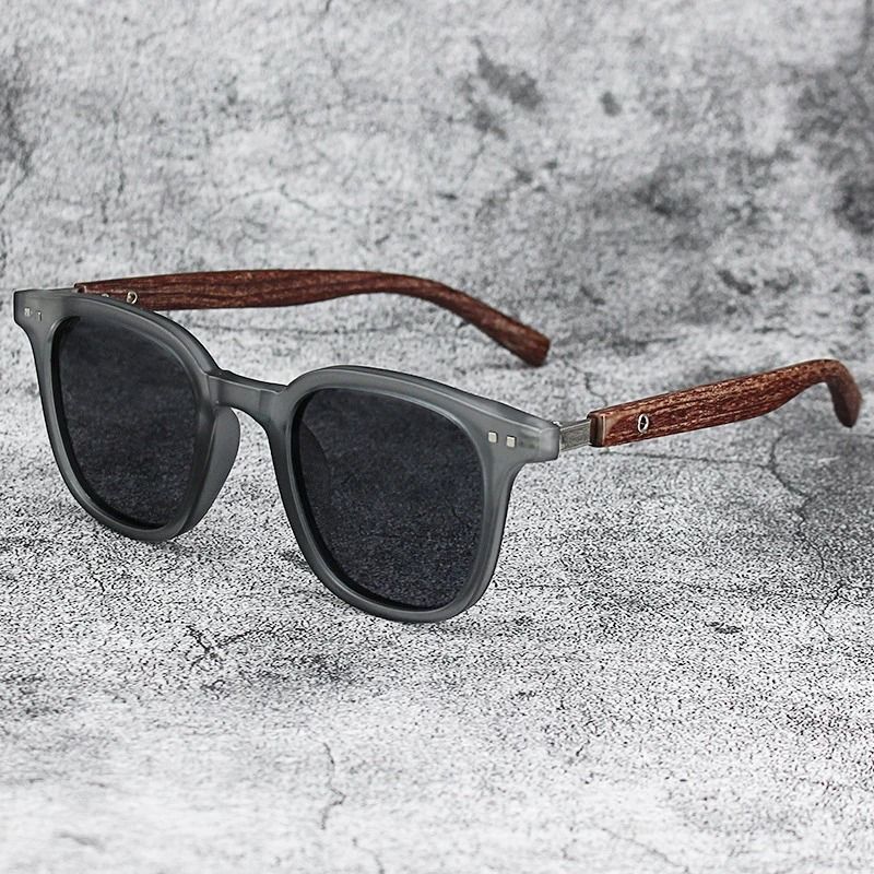 Vintage Wooden Frame Sunglasses Classic UV Protection Eyewear For Men And Women 6