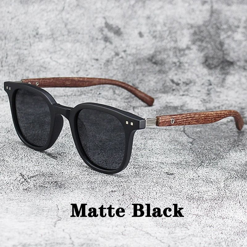 Vintage Wooden Frame Sunglasses Classic UV Protection Eyewear For Men And Women 8