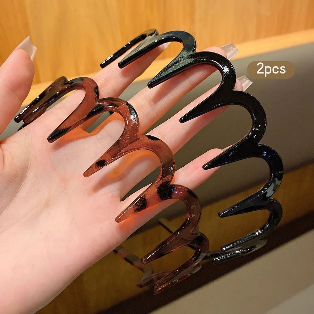 2pcs Anti Slip Hair Clips With Teeth Durable Hair Accessories For Daily Use 3