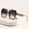 Fashion Square Frame Sunglasses Luxury Oversized UV Protection Eyewear For Women 1