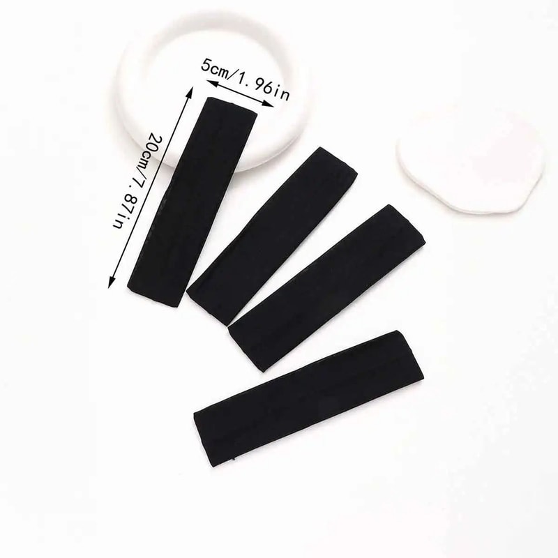 6pcs Basic Solid Color Sports Yoga Headband Sweat Absorbing Elastic Hair Bands For Men And Women 11