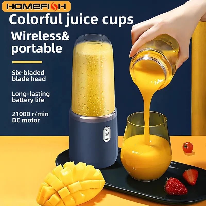 Portable Juicer Blender 400ml USB Rechargeable Smoothie Maker For Fruits And Vegetables 0