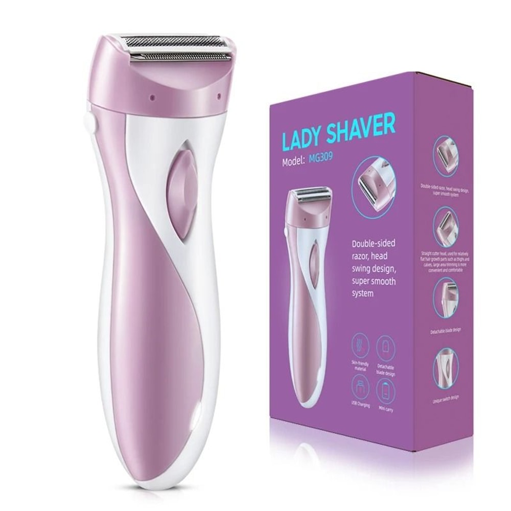 USB Electric Hair Removal Shaver For Women Full Body Razor For Arms Legs And Bikini Line 0