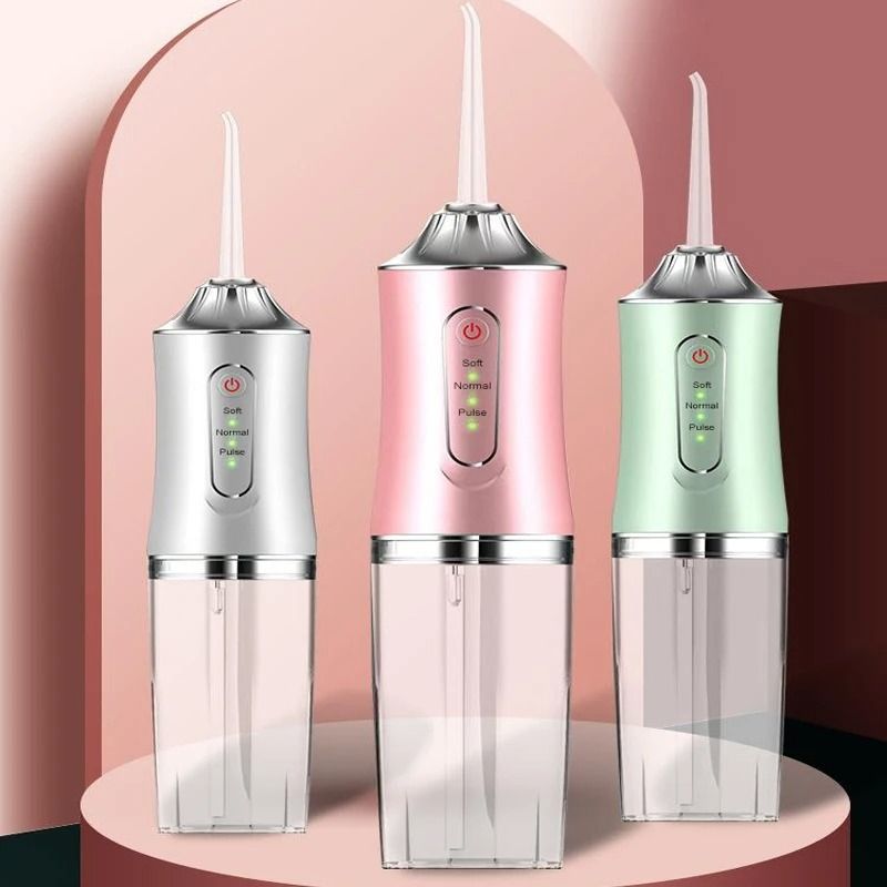 Portable USB Rechargeable Water Flosser 220ml Electric Oral Irrigator For Deep Tooth Cleaning 0