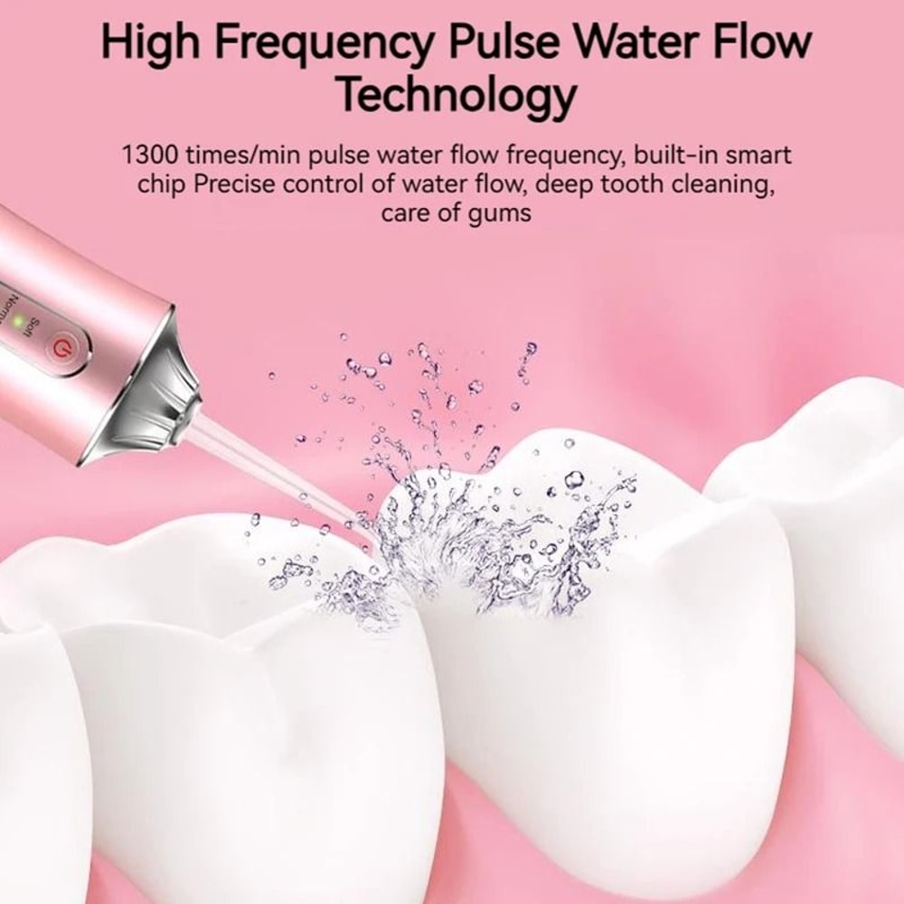Portable USB Rechargeable Water Flosser 220ml Electric Oral Irrigator For Deep Tooth Cleaning 2