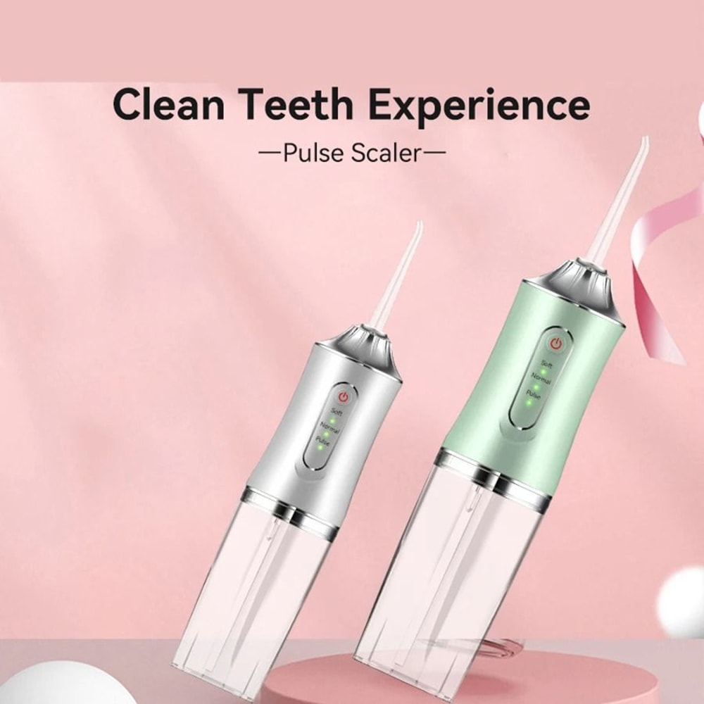 Portable USB Rechargeable Water Flosser 220ml Electric Oral Irrigator For Deep Tooth Cleaning 4