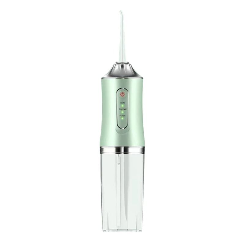 Portable USB Rechargeable Water Flosser 220ml Electric Oral Irrigator For Deep Tooth Cleaning 5