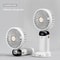 Handheld Mini Foldable Neck Hanging Fan With LED Display And Phone Stand 7