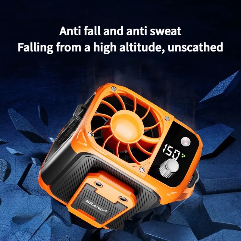Mini HighSpeed Bladeless Waist And Neck Fan With Power Bank And LED Light 2