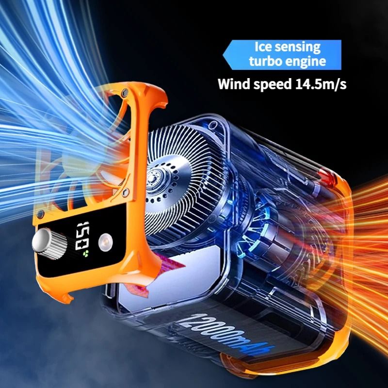Mini HighSpeed Bladeless Waist And Neck Fan With Power Bank And LED Light 3