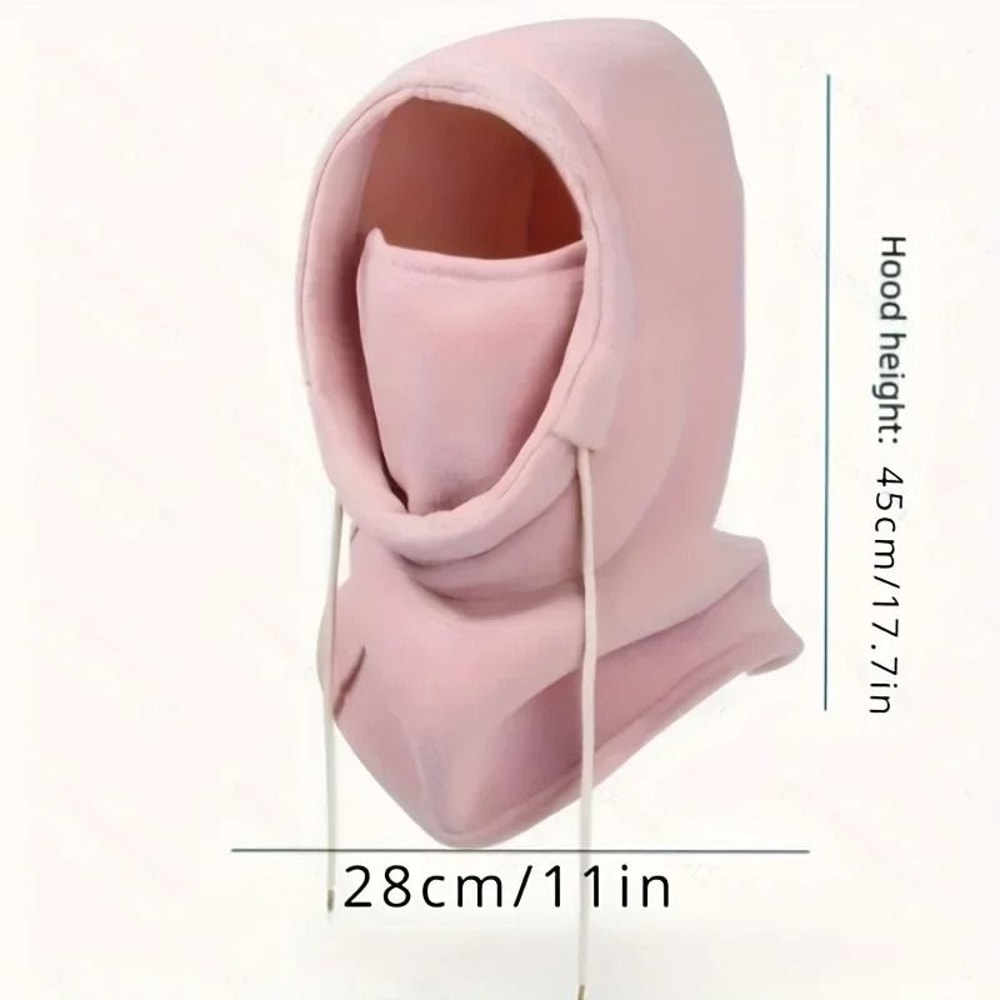 Winter Balaclava Hooded Scarf Warm Neck Gaiter With Hood 4