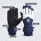 Winter Waterproof Snow Gloves Unisex Touch Screen PU Leather Ski And Motorcycle Gloves 4