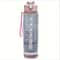 800ml Sports Water Bottle LeakProof Motivational Drinking Cup With Time Marker 10