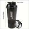 2Tier Shaker Bottle With Powder Storage Ideal For Protein Shakes Gym And Fitness 2