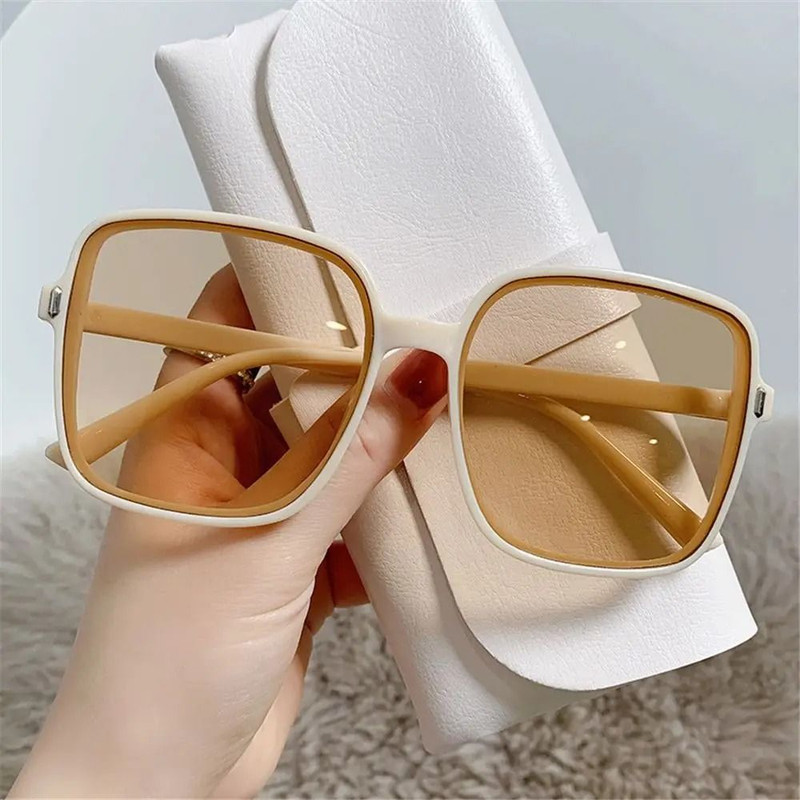 Oversized Vintage Square Sunglasses For Women With UV400 Protection 10