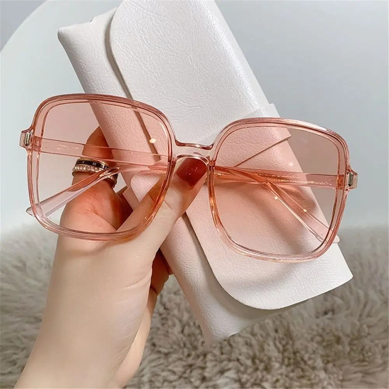 Oversized Vintage Square Sunglasses For Women With UV400 Protection 11