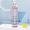 Motivational Sports Water Bottle With Time Markers And Leak Proof Straw 6