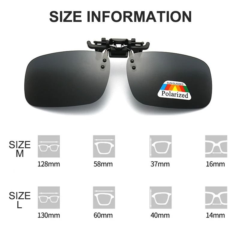 Polarized Clip On Sunglasses For Myopia Glasses 2