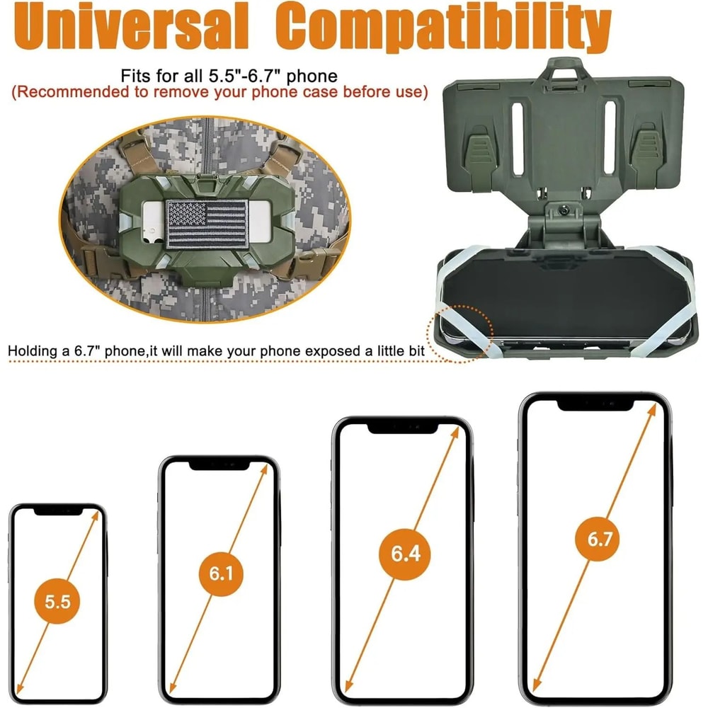 Tactical MOLLE Phone Holder And Folding Navigation Board 3