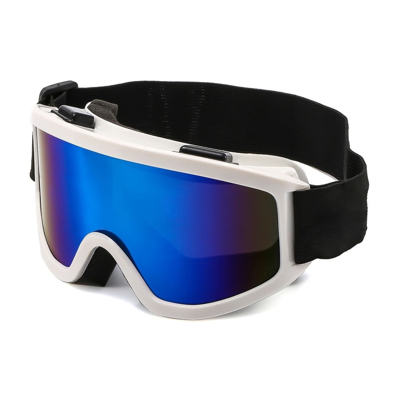 Large Frame Ski Goggles With Colorful Anti Glare Lens For Snow Sports 18